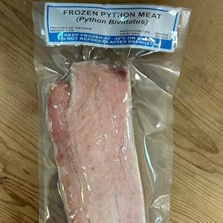Chicago Game & Gourmet | Frozen Python Filet Meat | 2-1 lb. packs