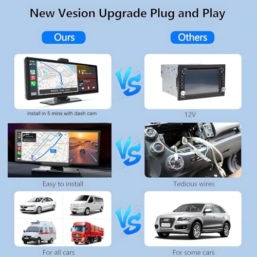 Image of Cason Upgraded Carplay /Car Android System Touch Screen 10-Inch Android Car Stereo Infotainment System IPS LED Display Screen with Smart Voice Control,BT for All Vehicle