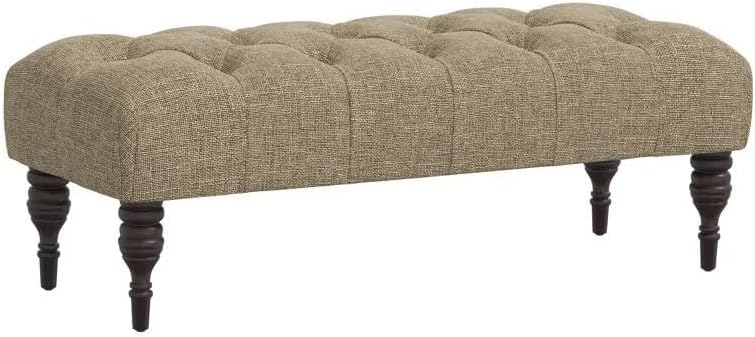Storage Zeno Ottoman with Hidden Compartment, Rectangular 2 Seater Ottoman, Living Room Furniture, Storage Ottomans for Office, Bedroom, Living Room (Ivory) (Natural)