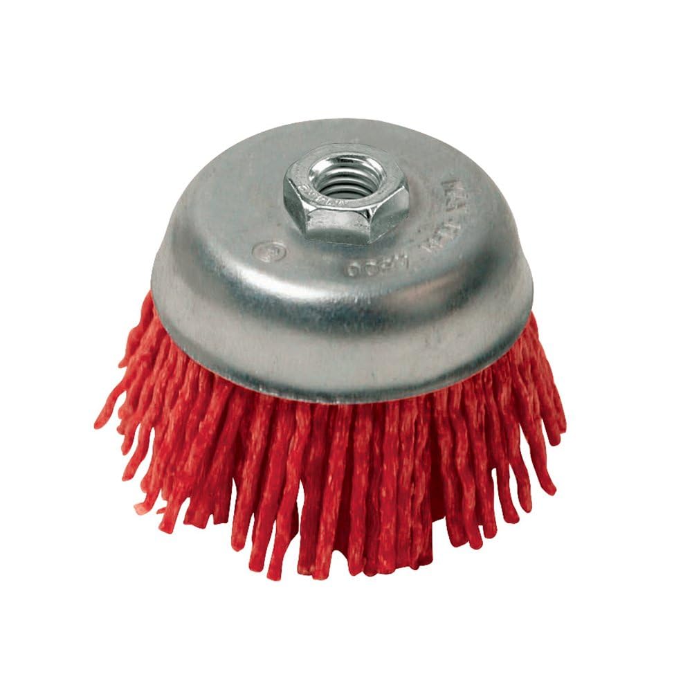 75mm Coarse Nylon Filament Abrasive Cup Brush 217606 Silverline