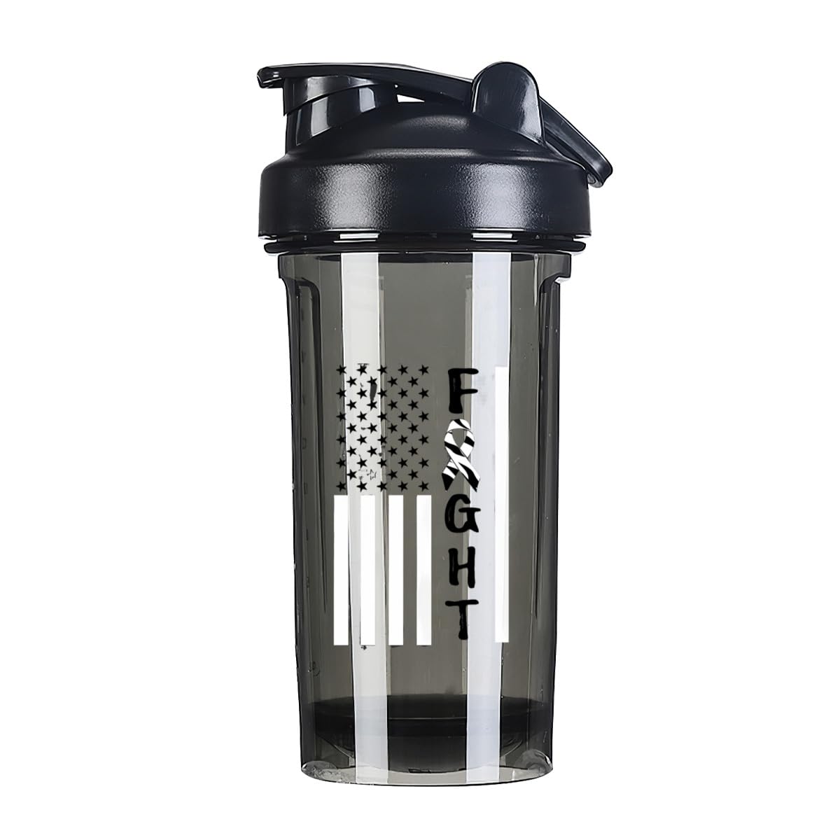 Breast Cancer Warrior Support Squad Carcinoid Cancer Awareness 18 Ounce Shaker Cup,Fashion Theme Pattern Shaker Bottle Leak-proof Workout Shake Bottles 500ML/18 oz Perfect for Pre Workout