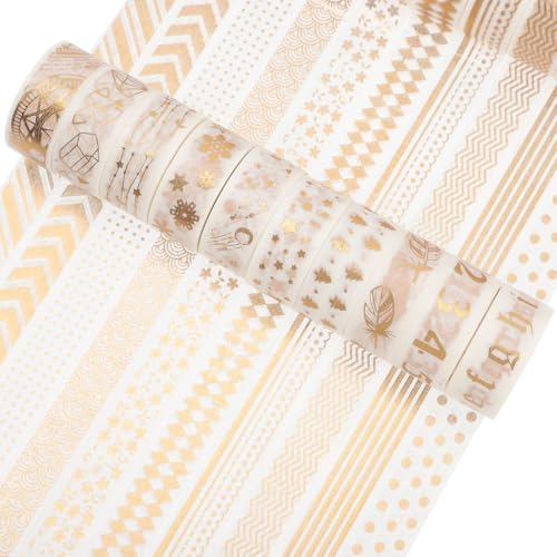 Cinta Washi Lurrose de 20 Rollos para Decorar Sobres de Cartas y Personalizar Álbumes de Fotos