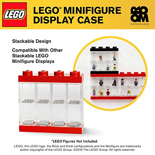LEGO Minifigure Display Case Small [Red]