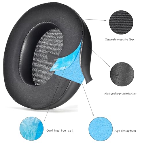 Arctis Nova Pro Wired Earpads Cushions Compatible with SteelSeries Arctis Nova Pro Wired, Nova 7, 3, 1 Model, Extra Bass Noise Cancelling Headset, (Does Not Fit Nova Pro Wireless) (Cooling Gel) miniatura 3