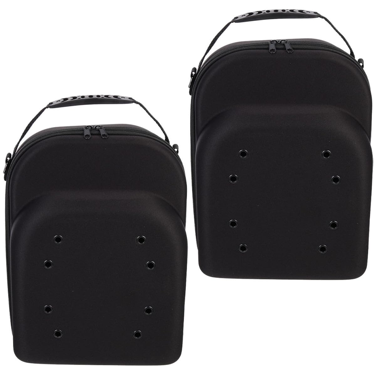 IMIKEYA Custodia Protezione Versatile 2 Pezzi Porta Cappelli da Baseball in Eva Nero Organizer per Viaggi e Design Pratico per Uomo