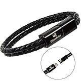 UrbanEntre Android C-Type Charging Cable Bracelet Single Loop Fashion Cable Magnetic Charging Line USB Charging Cable Data Charging Cords - Android only (Black)