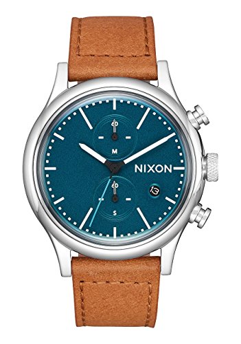 Nixon The Station Chrono - Sillín para hombre, color verde oscuro, talla única