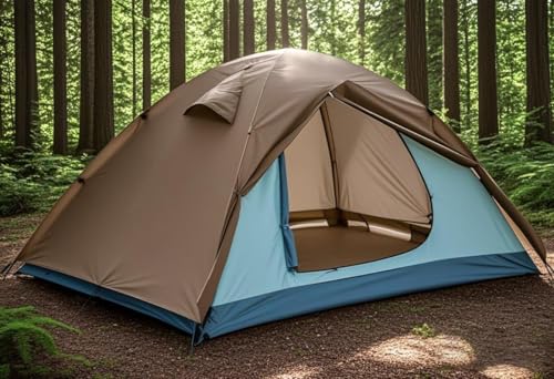 Carpa grande para camping 2-4 personas resistente y ligera