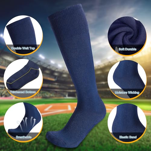 Image of Baseball Socks and Belt Combo for Youth Adult - Softball Socks and Belt for Boys and Girls