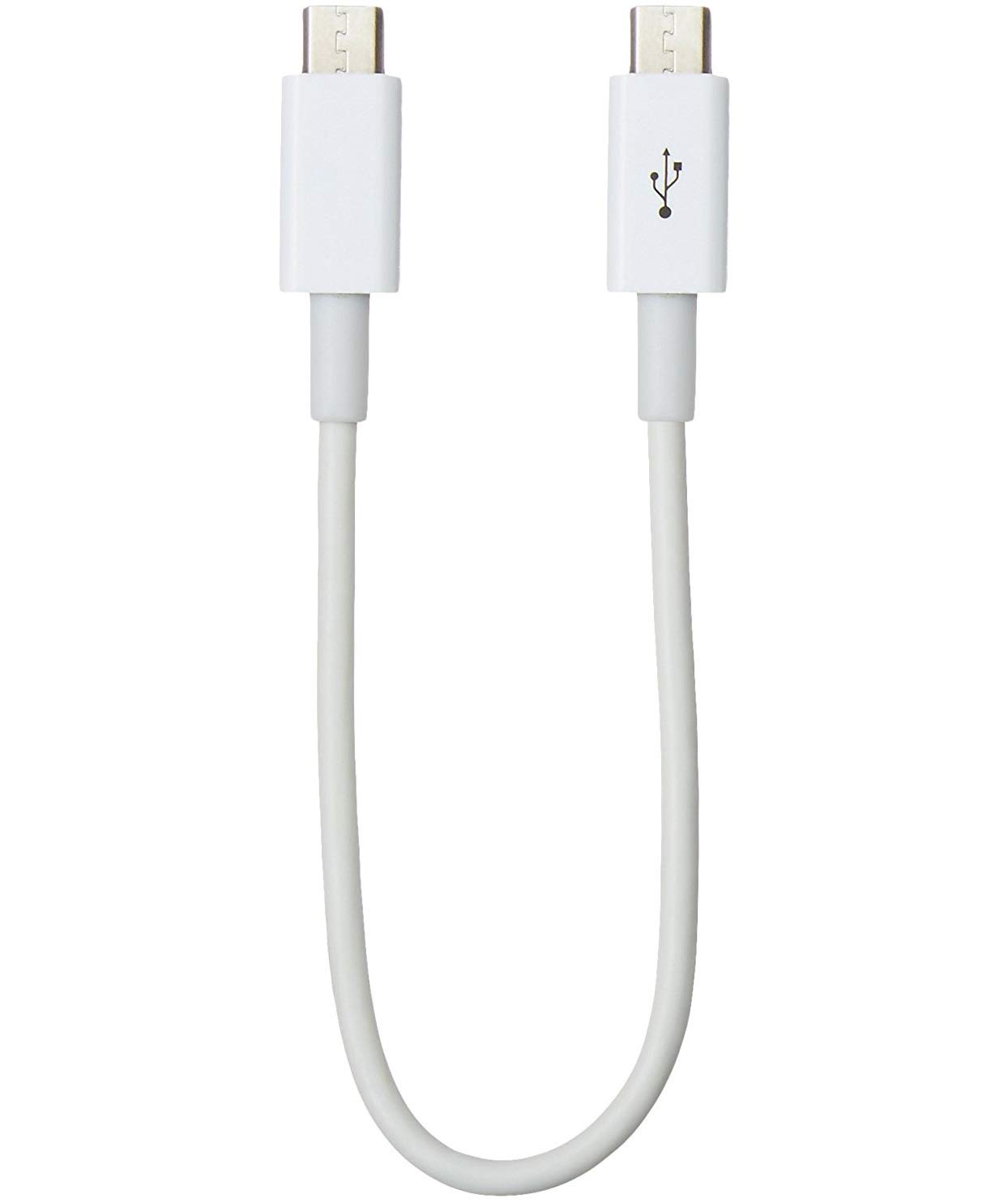 Foxy Fane Micro USB Male to Micro USB Male Sync & Charging / 0.3M Cable Compatible with Samsung Galaxy Phones, Galaxy Note, HTC, Nokia, Sony & Other Android Devices [ White ]