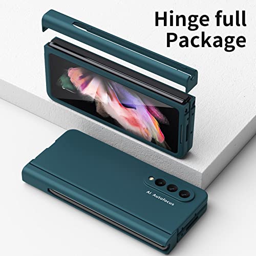 Funda Samsung Galaxy Z Fold 3 5G Estuche con Bisagra Cristal Frontal Rosa 2