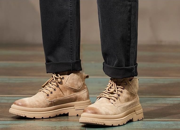 The Man's Jeans are Loose Comfortable and Versatile The Straight-Leg Pants Have Pockets4