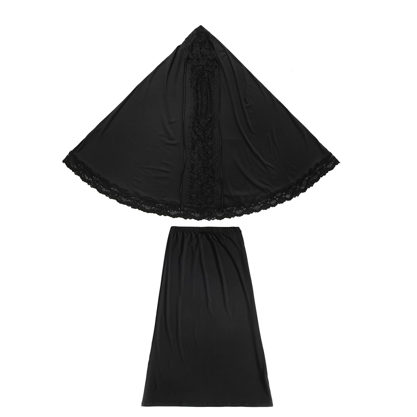 Conjunto de oración para niños para niñas Conjunto de dos piezas Falda y bufanda Oración