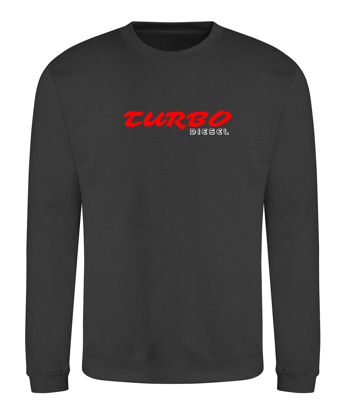 – Turbo Diesel Men's Sweatshirt Jumper Poly/Cotton Pullover Perfect Gift Auto Sweatshirt Men`s Gift Father Day