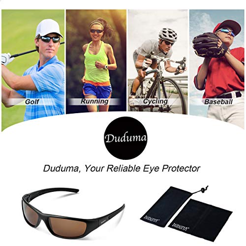 Duduma Tr8116 Polarized Sports Sunglasses for Baseball Cycling Fishing Golf Superlight Frame