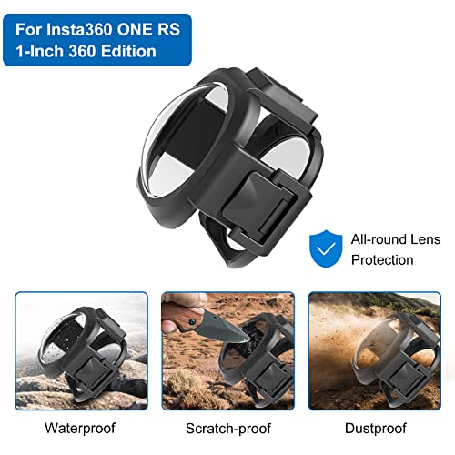 Protector de lente PULUZ PC para Insta360 ONE RS 1-Inch 360 Edition, resistente a rayaduras y al polvo, con alta transmisión de luz miniatura 2