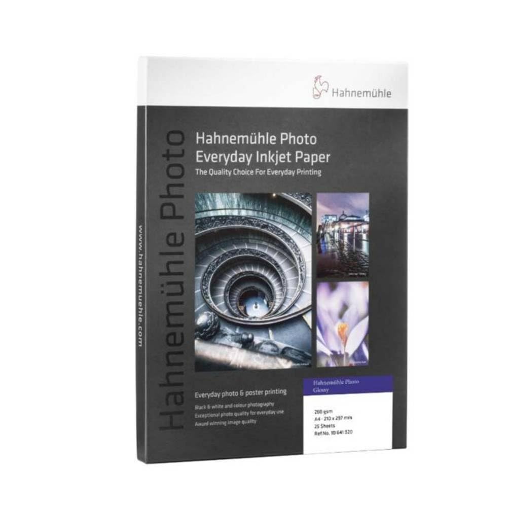 Hahnemühle 10641921 Photo Glossy Paper, 260 g/m², DIN A3, 297 x 420 mm, Bright White