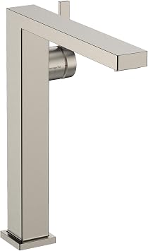 hansgrohe Tecturis E Single-Handle 1-Hole Bathroom Sink Vessel Faucet in Brushed Nickel, 73072821