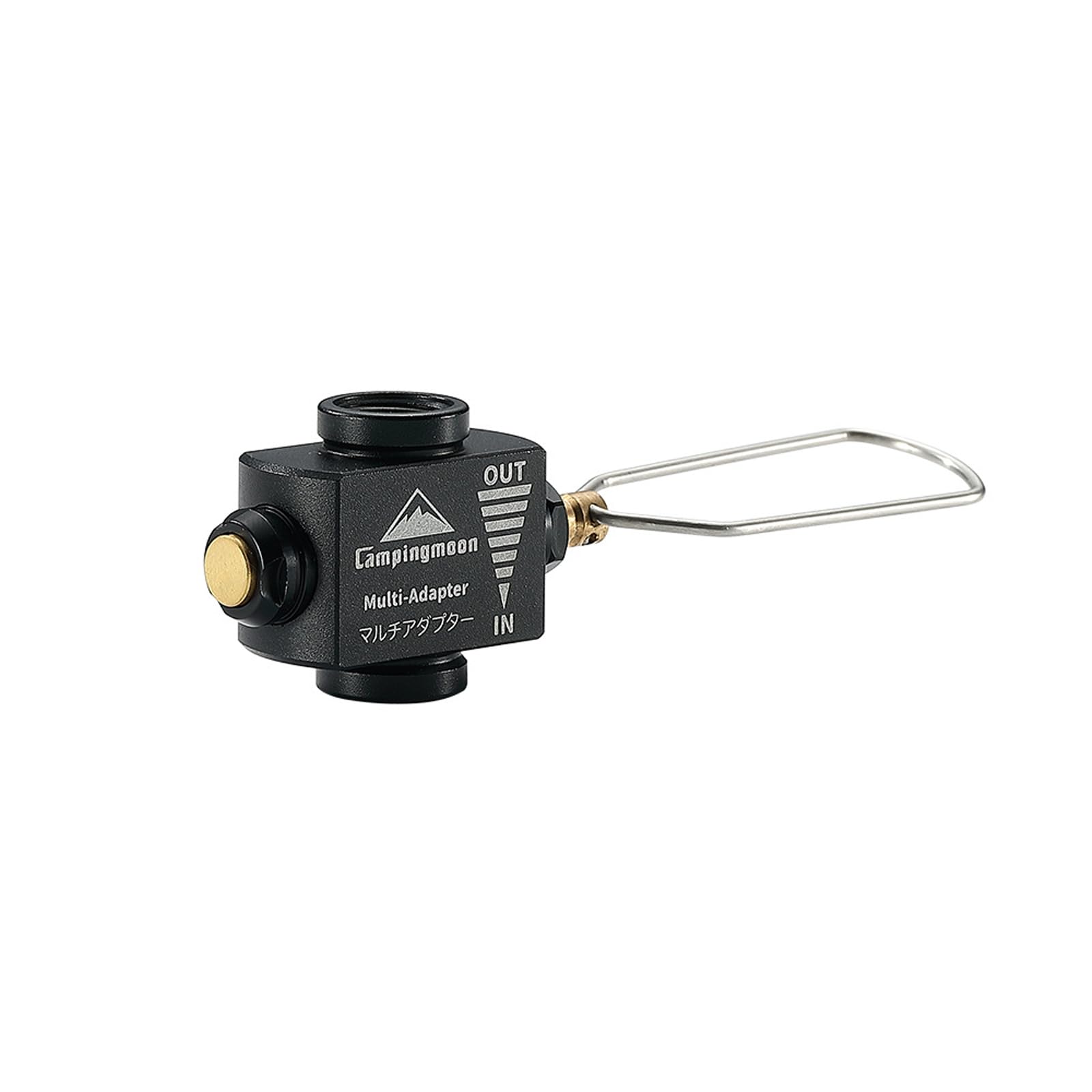 Campingmoon - Adaptador de Repuesto para depósito de Gas isobutano/butano, Adaptador de Estufa de Camping, válvula Lindal