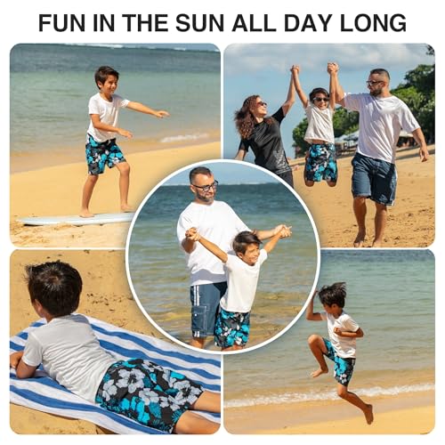 Image of Kanu Surf Boys' Terrapin Turtle Quick Dry Beach Board Shorts Swim Trunk
