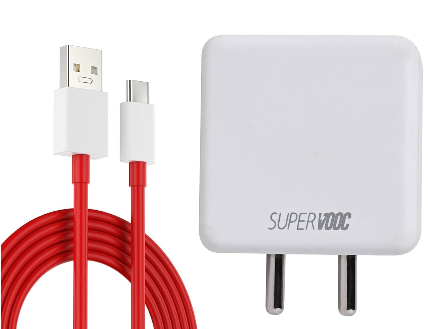 Fayre 80W SuperVOOC Fastest Charger for Oneplus Adapter with Type-C Cable Compatible with Oneplus Mobile 12/11/11R/10/10 Pro/9/9 Pro/ 9R/ 8/ 8T/7/Nord/CE4/CE 3/CE 2,2t Nord and All Type C Devices.