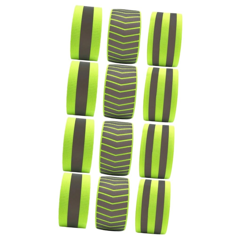 ifundom Reflectante para Correr Pulseras Nocturnas Pulseras Deportivas para Hombre Fluorescente Reflector Pulseras De Seguridad Iluminadas