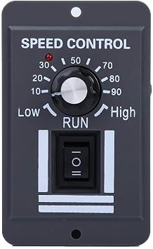 Acogedor DC12-60V/40A Motor Speed Controller, PWM Brush Motor Speed Controller, CCW Reversible Switch