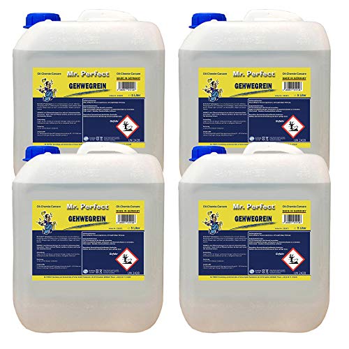 Preisvergleich Produktbild Mr. Perfect Gehwegrein, 4 x 5L - Grünbelagsentferner Moosentferner für Terrassenplatten, Gehwege