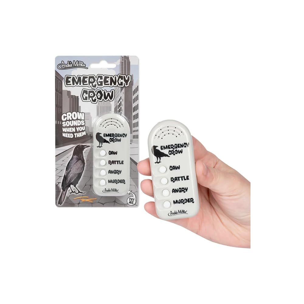 Crow Feeder Folkmanis Hand Puppet Crow Archie McFee Emergency Crow