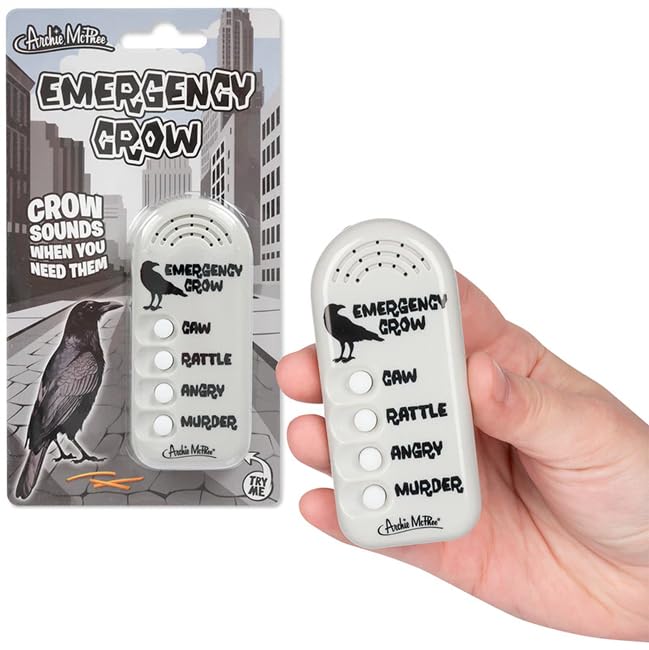 Accoutrements Archie McPhee Crow's Call: Electronic Emergency Crow Noisemaker with 4 Authentic Sounds