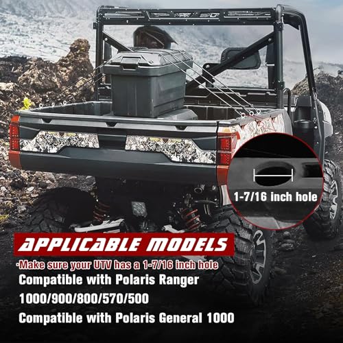 OCEAIR Amarre Âncora para Polaris Ranger Xp 1000 900 800 700 570 500 Geral 1000 Bed Anchor Lock Moun