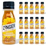 ZINGER - Golden Turmeric Shot Made with Raw Pressed Turmeric Juice for a Gentle zing and Fresh flavour (15 x 70ml)