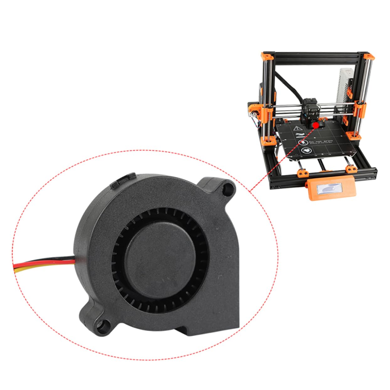 Mobestech 6pezzi Ventola Radiale Silenziosa Per Raffreddamento Stampante Cuscinetto Idraulico Facile Installazione Compatibile Prusa Accessori Per Prevenzione Surriscaldamento