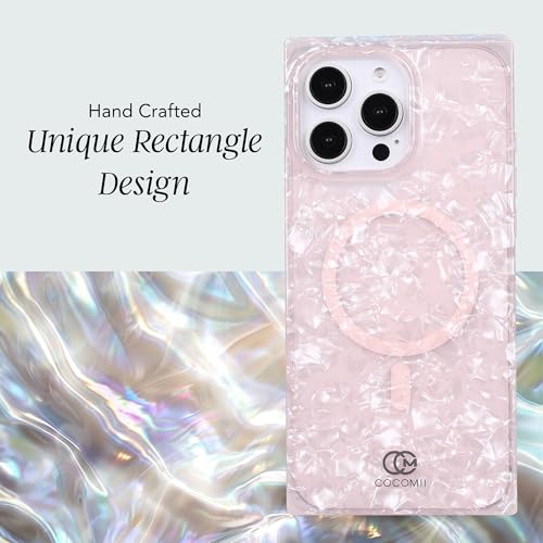 Image of COCOMII Rectangle for iPhone 16 Pro Case, Pink Opal