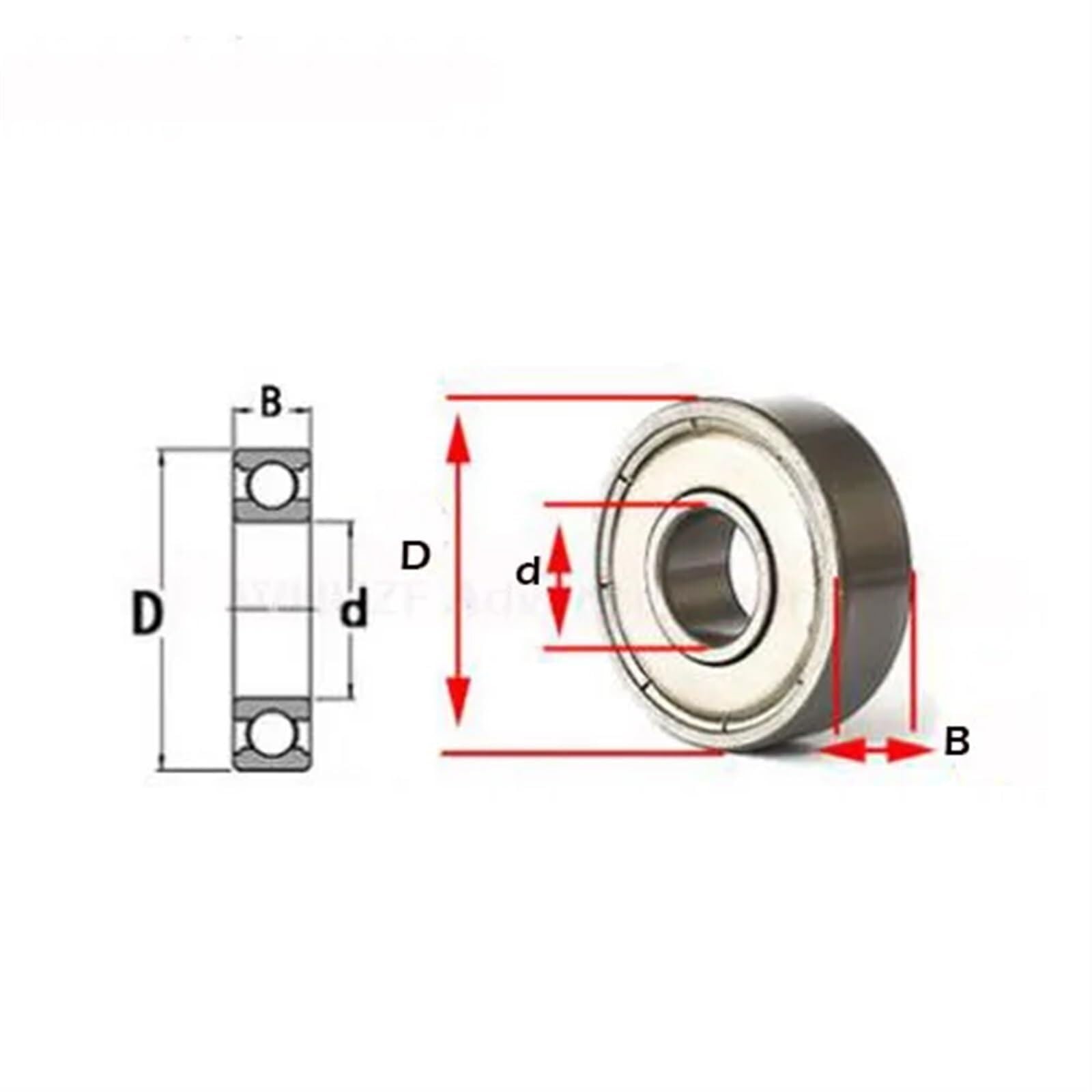 Łożyska kulkowe, Łożysko 634ZZ 4 * 16 * 5 mm 5/10 szt. ABEC-1 klasa R1640HH 634Z miniaturowe łożyska kulkowe 634 ZZ (100 szt.)(100Pcs)