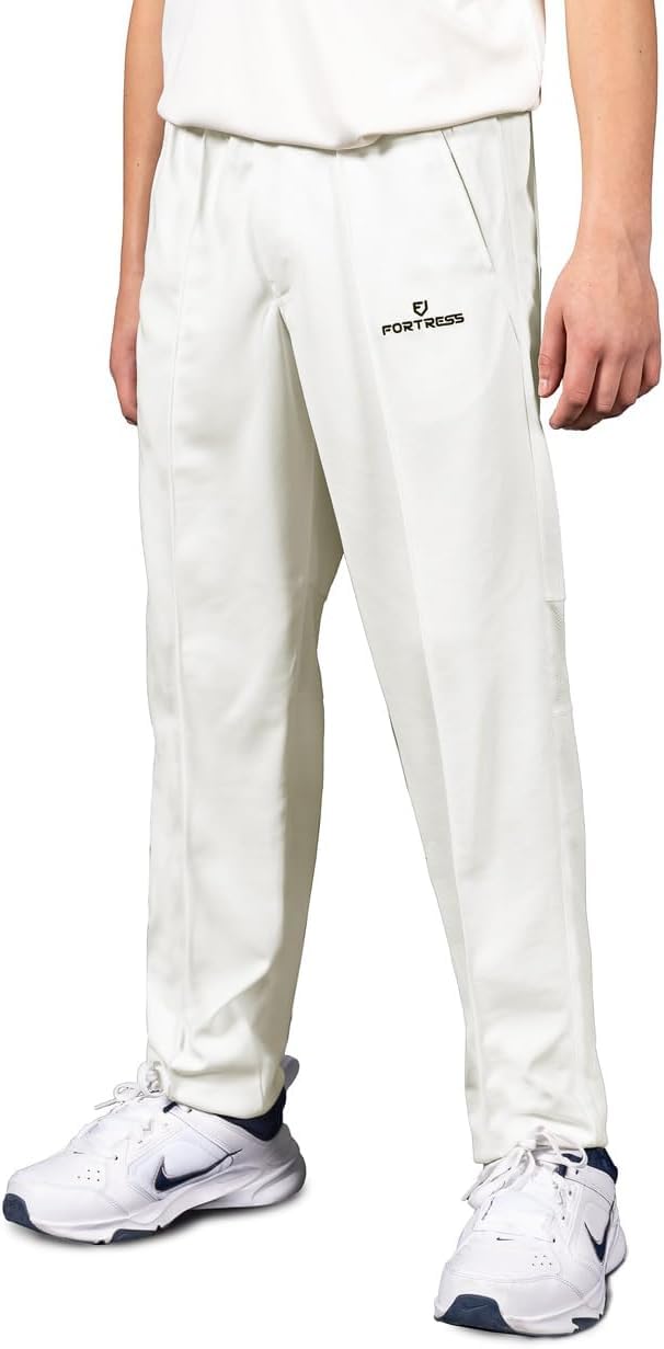 FORZA Fortress Junior Crickethose [5 Größen] | Schnelltrocknende, atmungsaktive Crickethose für Jungen und Mädchen – Elastischer Bund & Taschen
