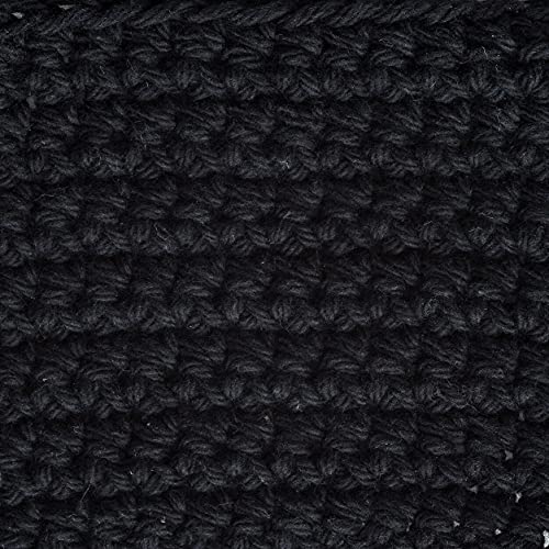 Image of Lily Sugar N Cream Cones Black Yarn - 1 Pack of 14oz /400g - Cotton - #4 Medium - 706 Yards - Knitting /Crochet