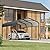 Reljofum 10 x 15 FT Metal Carport with Galvanized Steel Roof, Heavy Duty Metal Roof Carport with Enhanced Base, Tall Metal Carport Kits Garage for Tractors, Trucks, Boats, Cars