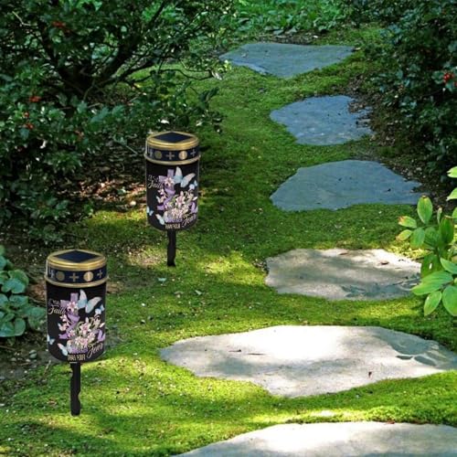 Image of Cross and Lily Flower Light for Prayer Cemetery Solar Lights for Grave Cemetery Decor Candle Lamp Waterproof Solar Power Light Eternal Lights for Graves Cemetery Memorial Gift 2 PCS