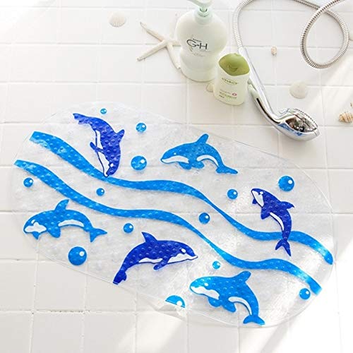 Tapis de bain motif animal antidérapant et absorbant pour douche et salle de bain