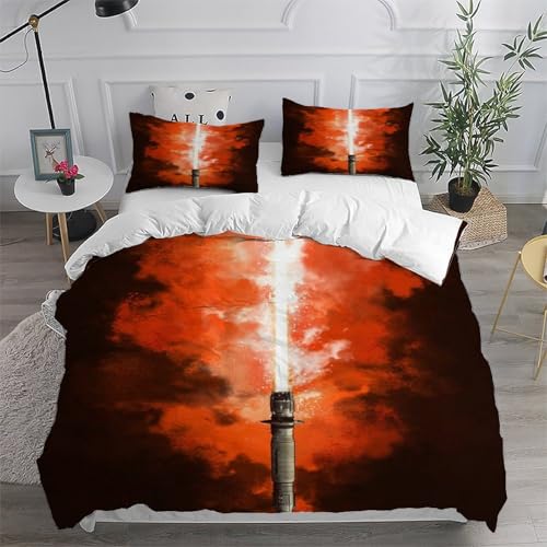 Sabre laser housse de couette linge de lit microfibre imprimé 3D - 6