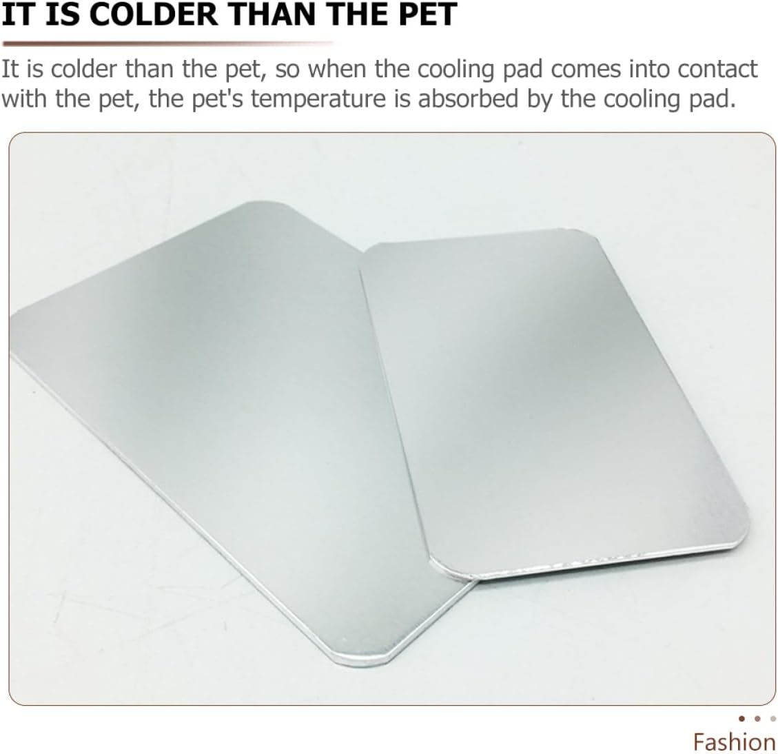 2pcs Aluminum Cooling Mat for Pets Cooling Pad for Hamsters and Animals and Easy to Clean Provides Instant Relief from Heat