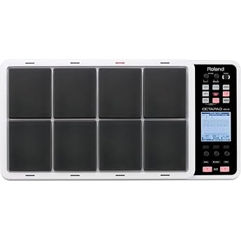 Roland OCTAPAD Percussion Pad, SPD-30, 8-Face, Phrase Loop Function, Built-in 670 Tones, Light Sound, DJ MIDI Penetration, WH