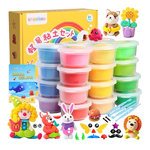 KJOET ���y�ʂ˂�� 24�F�˂�ǃZ�b�g ���R���� 4�{�c�[���t�� �V�ѕ��u�b�N�t�� �l���A�N�Z�T���[�����ς� ���S ���L �n���h���C�h DIY�Z�b�g ���̎q �j�̎q ���w�� �X�g���X���� ���� �S�y ���| �a���� �N���X�}�X