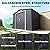 Outsunny 7' x 4' Outdoor Storage Shed, Garden Tool Metal Shed with Foundation Kit, Double Lockable Door, Air Vents and Sloping Roof, for Backyard, Patio, Lawn, Dark Gray