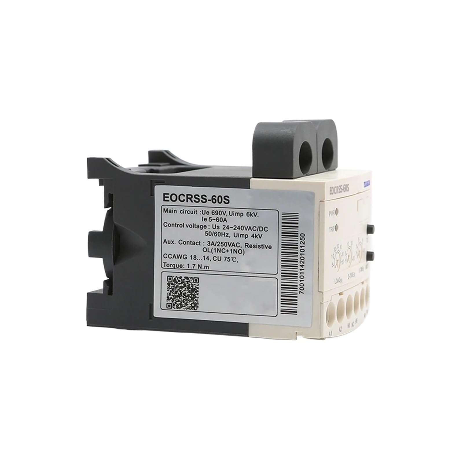 Relés Relé de sobrecarga térmica Relé de sobrecorriente eléctrica Tiempo de Arranque Ajustable Relé de pérdida de Fase Protector de Motor con CT (5-60 A)