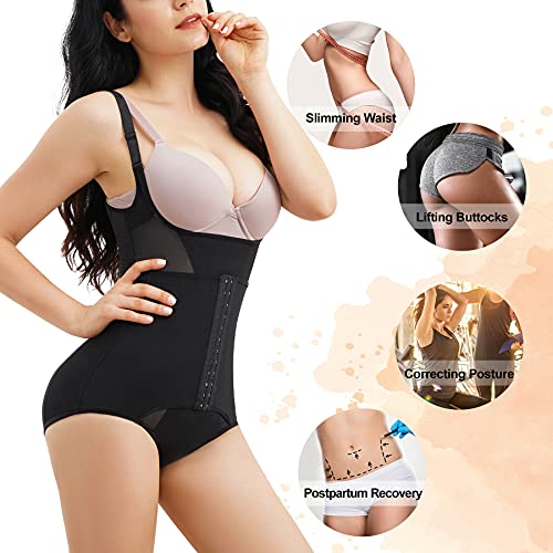 Nebility Women Waist Trainer Bodysuit Tummy Control Shapewear Slim Full Body Breathable Corset