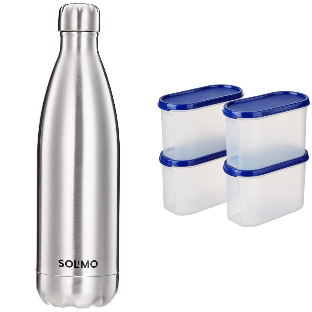 Buy Amazon Brand Solimo Stainless Steel Insulated Bottle, 24 Hours