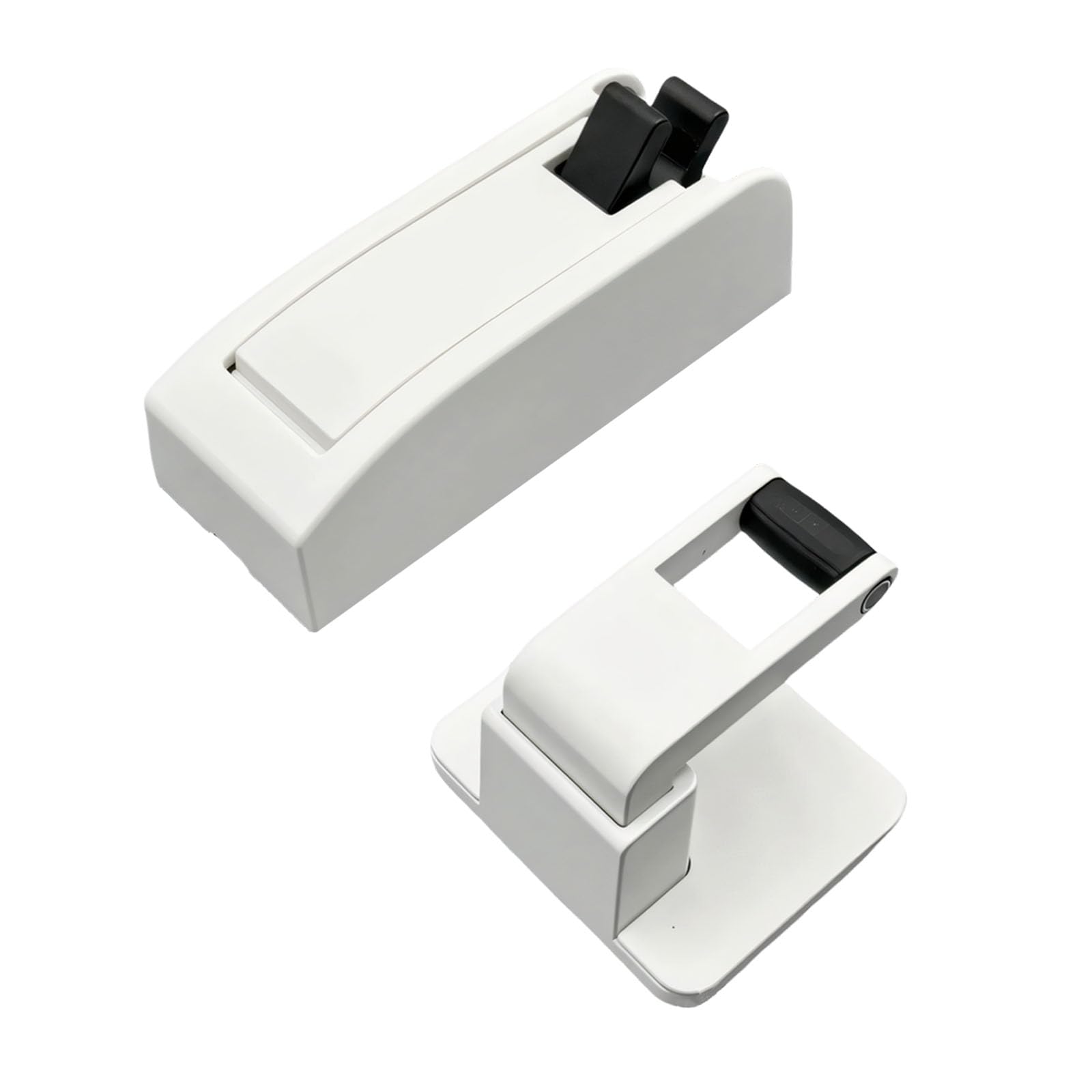 Kaeltsyn White Modern Aluminum Door Holder Featuring Soft Close Technology And Damage Setup Perfect For Renters Heavy Duty Door Cushion