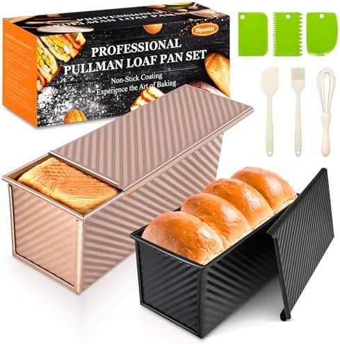 Pullman Loaf Pans with Lids 2.2L & 1L 1